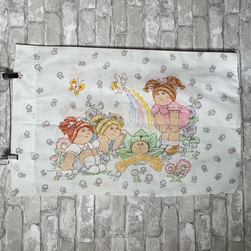 Vintage 1983 Cabbage Patch Kids 1983 Single Standard Pillowcase CPK